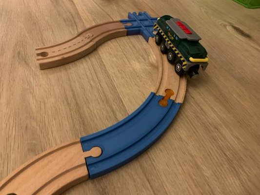 dönüş demiryolu ahşap trenler raylar by cony40sw oyuncaklar oyunlar tren ikea oynak lidl çocuklar leylak 3d print model - Mito3D