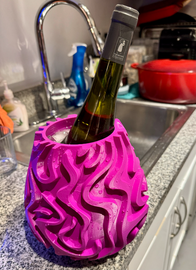 turbinio vino refrigeratore remixato by contadino timessquare domestico casa modelli bottiglia titolare supporto champagne ghiaccio secchio 3d print model - Mito3D