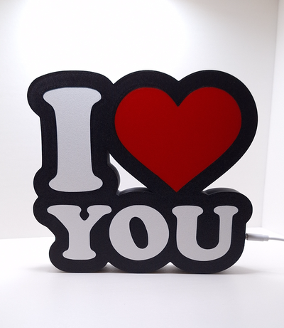 love lightbox by mk 3d art models 2024 art' tuesday valentine's valenitne valentine articulate box home homedecor decor lighting decoration light accessory collection 3d print model - Mito3D