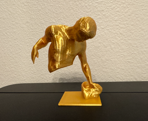 ascending gladiator by 1337 creations art sculptures decoration sculpture decor 3d minimal house resonance midair illusion design 3d print model - Mito3D