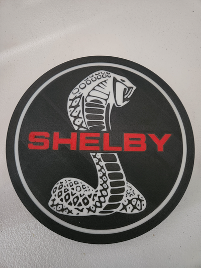 shelby cobra lightbox by jessestlaurent1 art signs & logos ford mustang muscle car american 3d print model - Mito3D