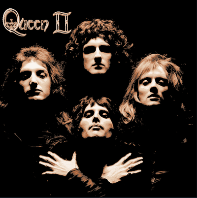 hueforge - queen ii album cover by cloudy nostalgia generative 3d model & lithophane art 3d print model - Mito3D