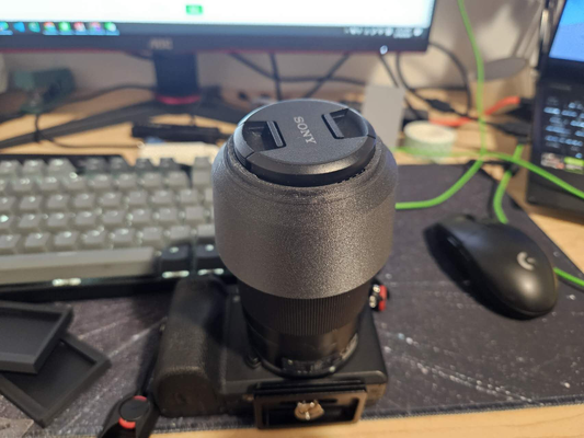 sony 55-210mm lens hood alc-sh115 by youcheng416 hobby & diy electronics 3d print model - Mito3D