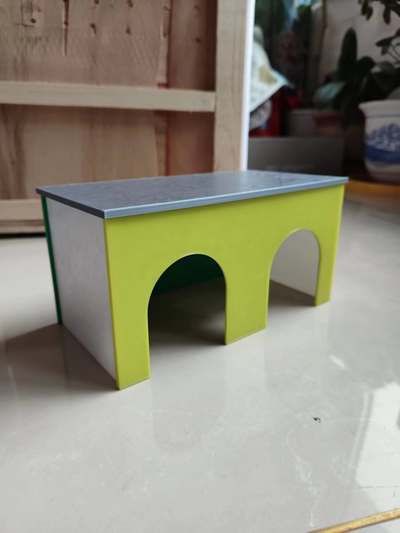 pet shelter - flat roof by user 3656326876 miniatures architecture rutting rooster house 3d print model - Mito3D