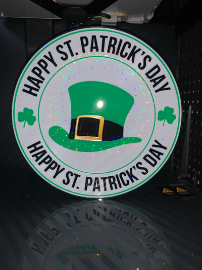 mutlu st patricks gün led hafif kutu by gare sb sanat işaretler logolar patrick 3d print model - Mito3D