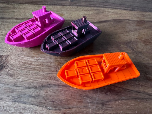 container benchy floatable by nxtgnprthub miniatures boat ship unsinkable sailboat float 3d print model - Mito3D