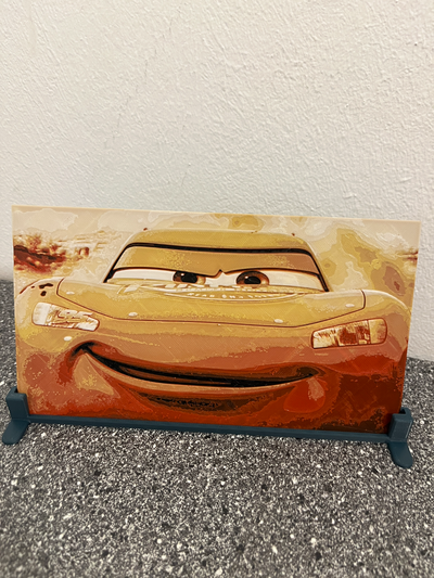 hueforge lightning mcqueen by shifty492 generative 3d model & lithophane cars carsmovie 3d print model - Mito3D