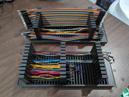 gridfinity variable length jumper wire organizer remixed by gsingh2011 tools organizers jumperwire 3d print model - Mito3D