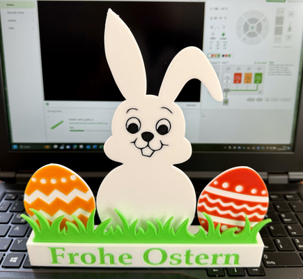 ostern feira páscoa deco remixado by d r casa decoração frutificação coelho ei 3d print model - Mito3D