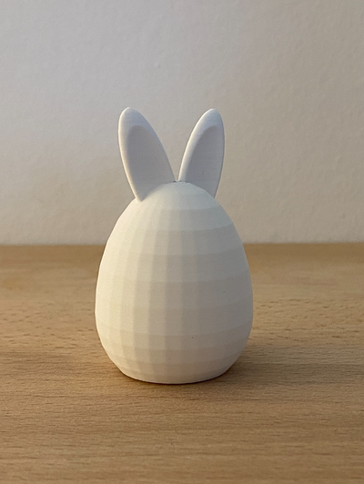 mignonne joufflu pâques oeuf oreilles by localisateur ménage festivités lapin œuf œufs 3d print model - Mito3D