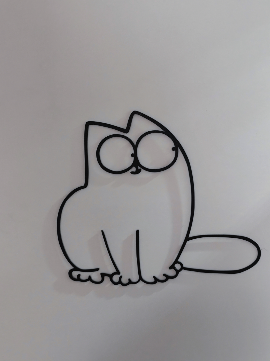 simon s cat sitting by onkelsam art 2d wall 2024 3d simon's simons simonscat 3D print model - Mito3D