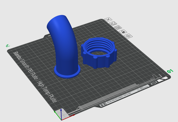 ibc gorge syndicat écrou by radectrique loisir diy réservoir 1000 l'eau 3d print model - Mito3D