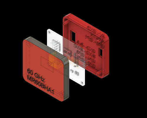 mr60bha1 60ghz onde millimétrique module pousser forme cas gaine by nbsted loisir diy électronique savoir studio seeedstudio protéger couverture 3d print model - Mito3D