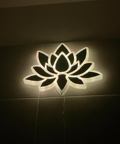 lotus lampe by alastor 746 ménage décor lumière mur décoration nuit salle bains led 3d print model - Mito3D