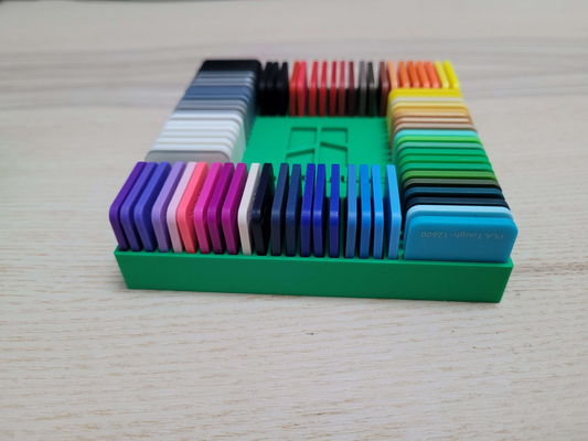 bambu lab swatches display box by joey lewis 3d printer accessories swatch bambulab square cube 3d print model - Mito3D