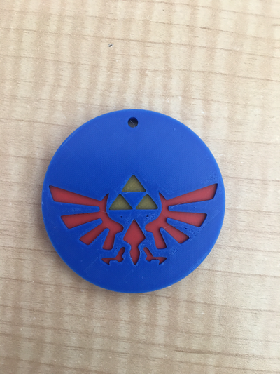 zelda logo monnaie remixé by marsguy art badges nintendo vidéo jeu 3d print model - Mito3D