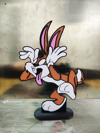 bugs bunny by michal0082 household decor easter 2d stand easterbunny bugsbunny decoration easterdecor easterdecoration easterdecorations easterdecorbunny easterbugsbunny 3d print model - Mito3D