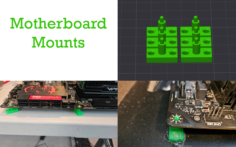 carte mère montures by fabricant dave loisir diy électronique monter planche cas gaine mur pc 3D print model - Mito3D