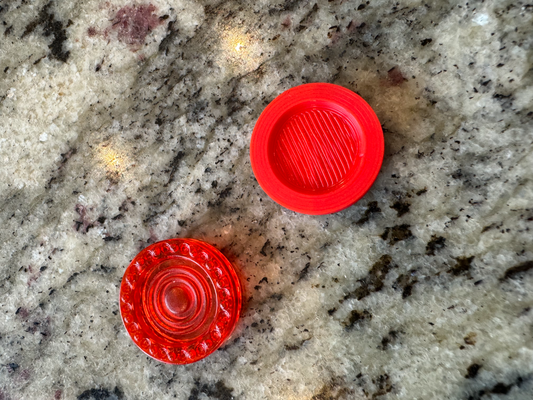 connect 4 travel edition - replacement token by bemble toys & games board connect4 puissance4 repair jeton coin 3d print model - Mito3D