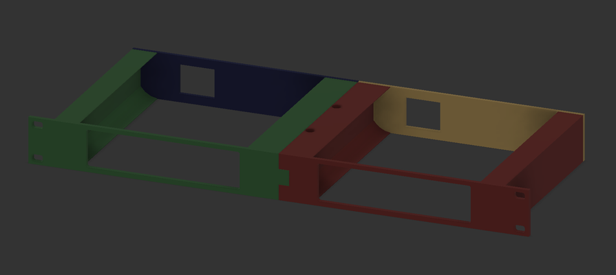 dual unifi interruttore 16 light poe cremagliera montare remixato by zaxman3d passatempo fai elettronica ubiquiti 1u 1umount 3d print model - Mito3D