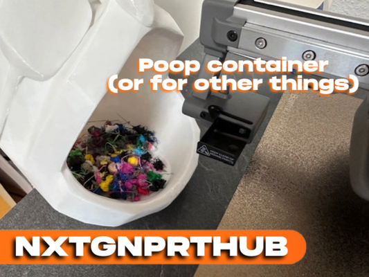 poopdog by nxtgnprthub 3d printer accessories poop bucket poopbucket a1 bin eater dog funny pooh waste box 3d print model - Mito3D