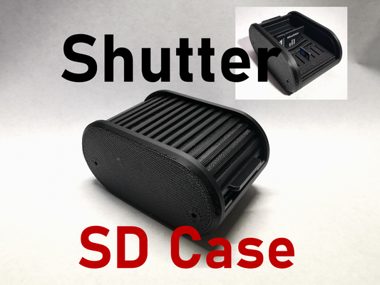 shutter sd card travel case by djangocashflow tools organizers holder reader organizer sdcard sdcardcase sdcardholder shutterdoor shutters working locking container box organize photograhy micro microsd microsdcard microsdcardholder microsdcardcase 3d print model - Mito3D