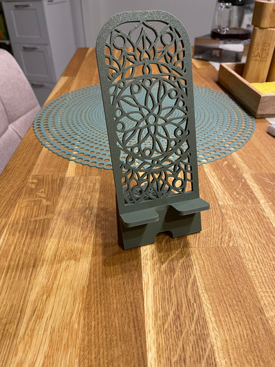 fácil ornamental teléfono estante soporte by jlbsck casa oficina accesorios telefonico deco decoracion 2d 3d print model - Mito3D