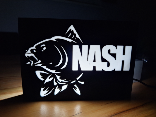 nash lightbox by christoph h arte segni loghi angolazione pesca affrontare 3d print model - Mito3D