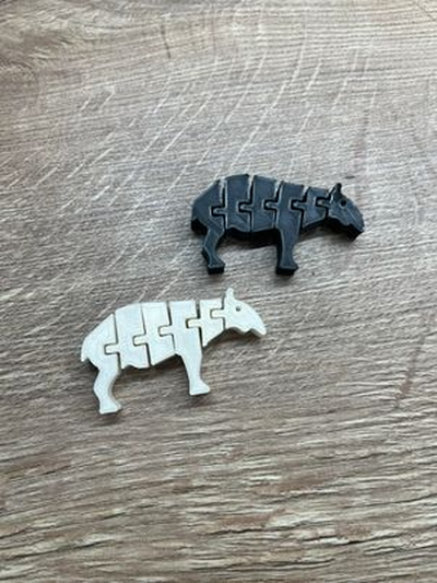 flexi tapir remixed by tommi miniatures animals animal cute 3d print model - Mito3D