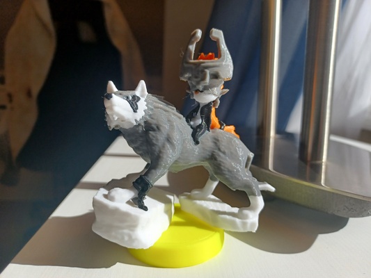 wolf verknüpfung amiibo mehrfarbig 4 farben by glücklich boi spielzeuge spiele zeichen zelda legende of zwielicht prinzessin 3d print model - Mito3D