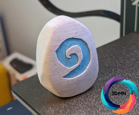 hearthstone rock by 3dmn props & cosplays wow worldofwarcraft world of warcraft fun ams cool multicolor prop game games blizzard fantasy card decor mini miniature 3d print model - Mito3D