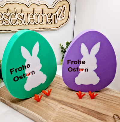 ei geschenkbox kinderriegel by bastelstuebchen123 household decor ostern osterhase gift box easter bunny poultry 3d print model - Mito3D