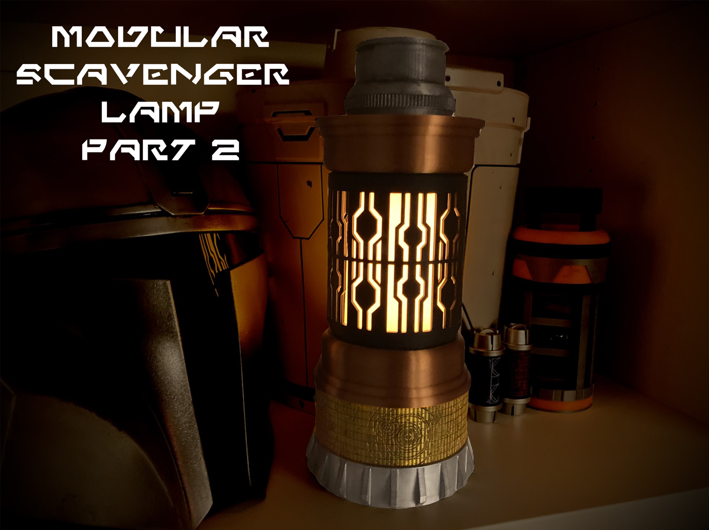 star wars jawa scavenger lamp modular parts 2 by warrell72 props & cosplays 001 light lantern nightlight lampkit 3D print model - Mito3D