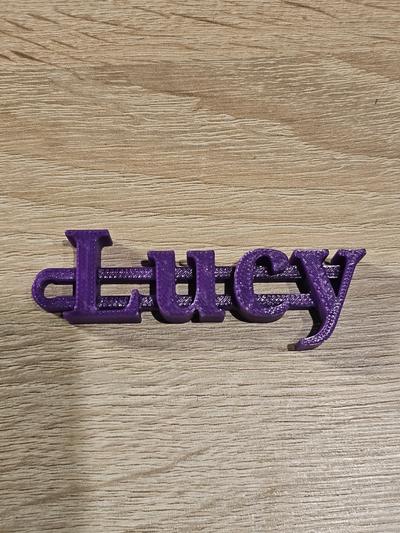 lucy key fob simple keychain by crazym fashion models 3d print model - Mito3D