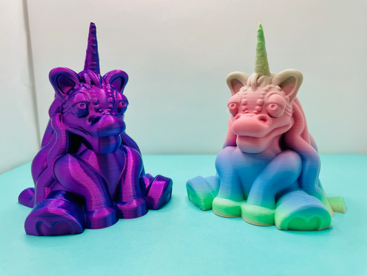 whatsicorn figure by funfam3d household decor unicorn cute statute dragon frog happy mysterious whimsical wizard dungeons dungeon dragons dandd nosupports no supports 3d print model - Mito3D