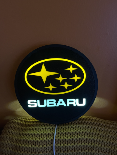 subaru lightbox piatto by mintprintz arte segni loghi 3d print model - Mito3D