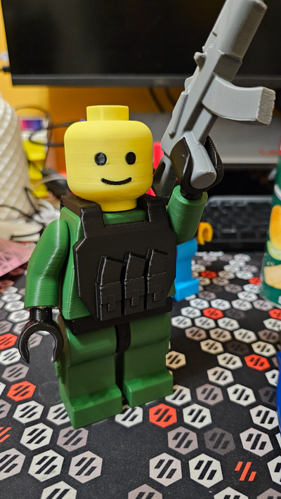 balistic vest akmags brickman by printmajstr toys & games balisticvest equipement 3d print model - Mito3D