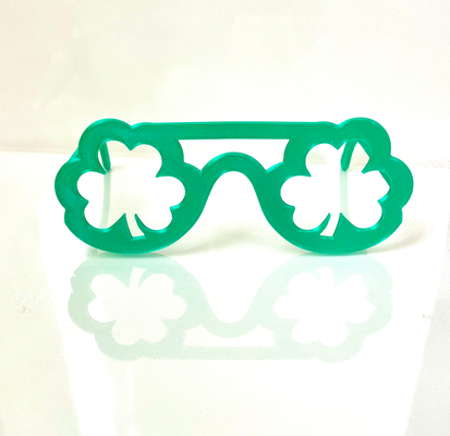 kleeblatt brille st patrick's by kndesigns3d haushalt feierlichkeiten patricks party 3d print model - Mito3D