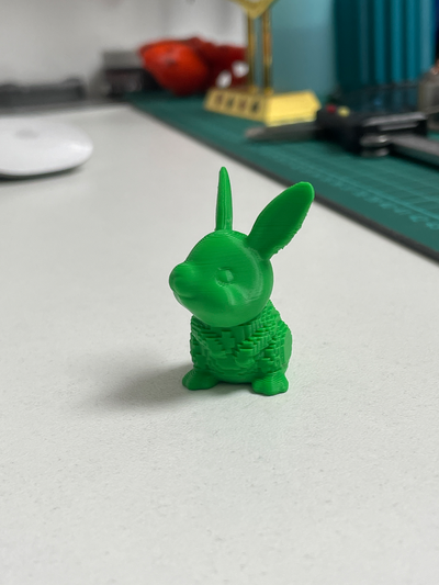 paskalya tavşan bloklu vücut yeniden karıştırılmış by mikeproch ev halkı dekor desen desenli tavşanı yaz 3d print model - Mito3D