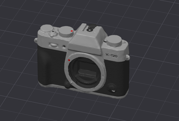 fujifilm t20 kamera gemalt by ockidj miniaturen mini 3d print model - Mito3D