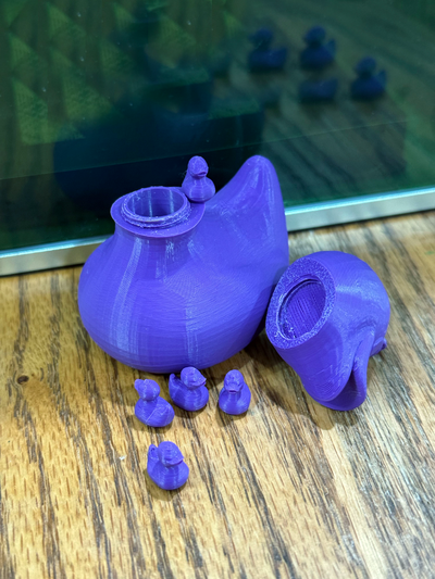 canard forme voyage pilule récipient by salut 39 estcasie outils organisateurs cas gaine bouteille organisateur titulaire soutien 3d print model - Mito3D