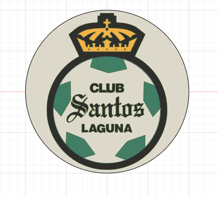 posavasos santos laguna by adriantecno household decor liga mx 3d print model - Mito3D