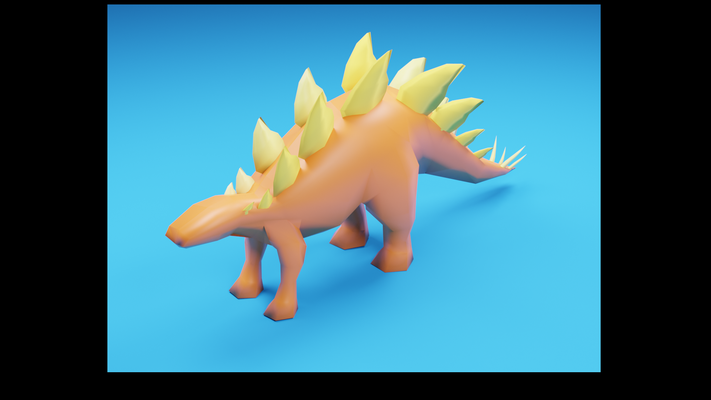 poly dino by superdaddy miniatures creatures du dinosaur 3d print model - Mito3D