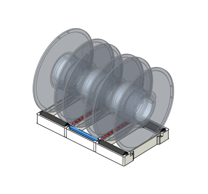 bambulab splicable spool holder by viva la vida 3d printer accessories assembling 3d print model - Mito3D