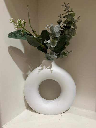 rosquinha vaso by tecnologia tartaruga criações casa decoração donut circular design moderno 3d print model - Mito3D
