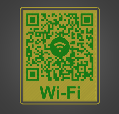 wifi qr código by tech0verlord herramientas artilugio código qr rollo rick 3d print model - Mito3D