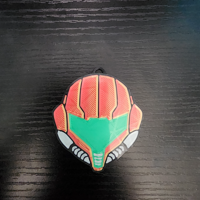 metroid samus keychain by tcs3d fashion models nintendo ams accesories 3d print model - Mito3D