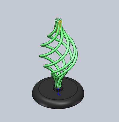 verdrehte körper by einblick haushalt dekor dekorativ ornament 3d print model - Mito3D