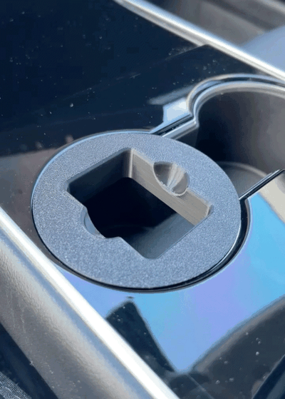 tesla model 3 chick fil a sauce holder by kxnt hobby & diy vehicles 3d print model - Mito3D