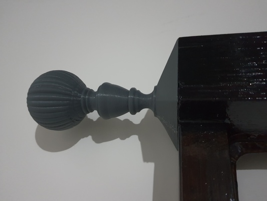 bed post finial remixed by dr wombatson household house models bedpost bedroom 3d print model - Mito3D